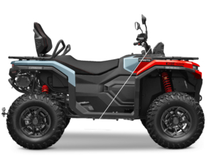 CFORCE C5 TOURING_Magma Red_Gedanite Grey_Right (utan handguard)